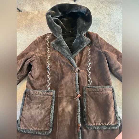 Vintage Fleet Street Leather Mid-Length Coat - Picture 7 of 12